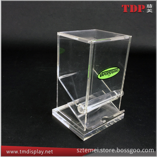 factory custom logo Wholesale Acrylic Clear Toothpick Dispenser Box Plexiglass Toothpick Box plastic automatic toothpick holder